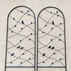 MOEPISY 2 Pack Metal Garden Trellis 86.7 inch x 19.7 inch Black - 4 of 4
