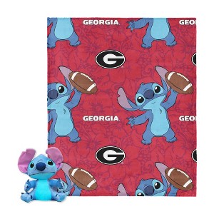 NCAA Enroll Stitch Hugger Pillow & Silk Touch Throw Blanket Set 40x50 Inches - 1 of 4