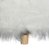 Contemporary Faux Fur Foot Stool White - Olivia & May - 4 of 4