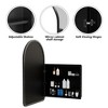 Wooakway 36"H*24"W Arch Wood Medicine Cabinet with Adjustable Shelves Recessed Wall Cabinet Wall Mounted Bathroom Storage Cabinet with Mirror - 4 of 4