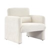 Modern Accent Chair, Single Sofa Chair with Arms, Reading Arm Chair with Waist Pillow for Bedroom, sofa for Living Room, Office, Apartment - 2 of 4