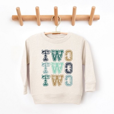 The Juniper Shop Two Two Two Toddler Graphic Sweatshirt