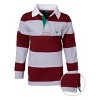 Sportoli Boys Cotton Striped Long Sleeve Polo Rugby Shirt - 2 of 2