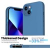 BONGEEK Shockproof Liquid Silicone Designed for iPhone 13 Case Gel Rubber Anti-Shock Cover Case Drop Protection 6.1inch-Blue - 3 of 4