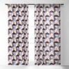 Colour Poems Patterned Geometric Shapes CCI Single Panel Sheer Window Curtain - Deny Designs - image 2 of 4