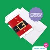 Big Dot of Happiness Jolly Santa Claus Coffee Cup Gift Card Holders with Envelopes, Christmas Money Gift Card Sleeves Nifty Gifty Pack, Set of 8 - 3 of 4