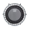 JumpSport Indoor Portable Lightweight Safe Stable Heavy Duty Fitness Trampoline with Workout DVD, Black with White Frame - 2 of 4