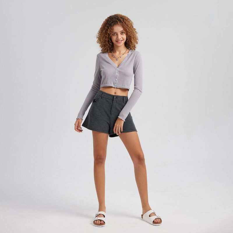 Women's Knit Shorts - Gray, 1 of 5