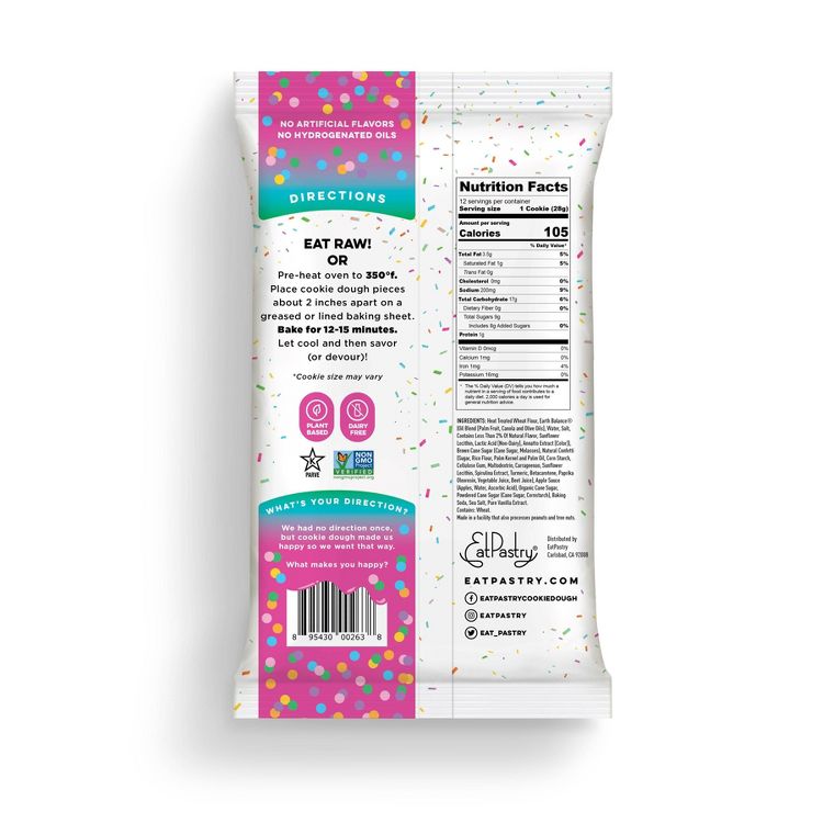 EatPastry Confetti Cookie Dough - 12oz, 2 of 2