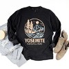 Yosemite National Park Two-Toned Circle - Women's Garment Dyed Long Sleeve Graphic T-Shirt - 2 of 4
