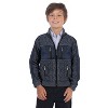 Gioberti Kids and Boys Full Zip Cardigan Patch Design Sweater with Brushed Flannel Lining - image 2 of 4