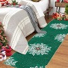 TackView Christmas Snowflake Area Rug Rug Washable Non Slip,Christmas Rugs for Living Room, Low Pile Throw Rug Carpet - 2 of 4