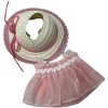Doll Clothes Superstore Elegant Light Pink Chiffon Dress with Fancy Hat for 17.5 cm Labubu Dolls - 4 of 4