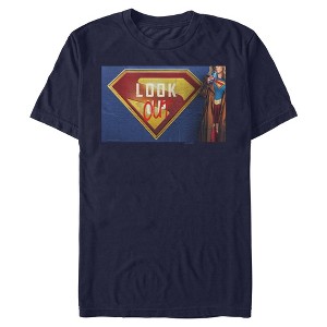 Mens Supergirl Look Out Graffiti Poster T Shirt - 1 of 4