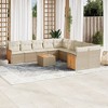 vidaXL Garden Sofa Set Beige - 2 of 4