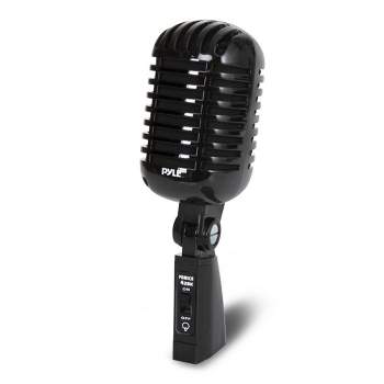 Pyle Classic Retro Dynamic Vocal Microphone - Old Vintage Style Unidirectional Cardioid Mic with XLR Cable