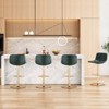 FURNIinspire Dining Chair, Adjustable Bar Stools Set of 2, Morden Bar Stool for Kitchen Island, Green, 17.3"*14.2"*42.1" - 3 of 4