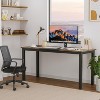 Simple Computer Desk, 63 Inch Study Writing Study Desk Workstation Simple PC Work Desks - 2 of 4