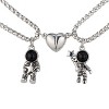 Astronaut Couple Necklaces - Stainless Steel with Magnet - Romantic Gift for Brides (Valentine's Day/Birthday) - 4 of 4