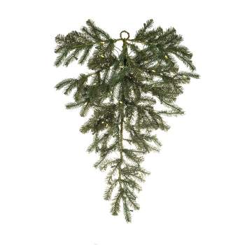 National Tree Company 32 in. White Iridescent Tinsel Artificial Snowflake  with Battery Operated Warm White LED Lights TT33-313-32S-B1 - The Home Depot