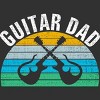Men's Design By Humans Retro Dueling Electric Guitar Dad By DragonTee T-Shirt - 2 of 2