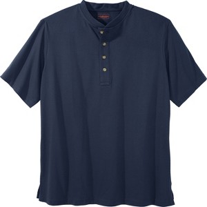Boulder Creek by KingSize Heavyweight Short-Sleeve Henley Shirt - 1 of 4