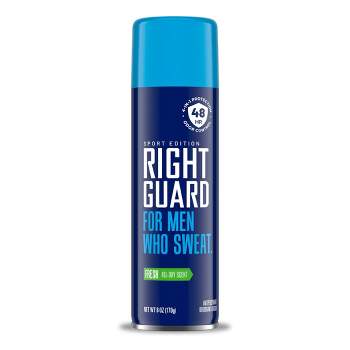 Right Guard Sport Antiperspirant & Deodorant Spray 4-in-1 Protection Spray Deodorant For Men Blocks Sweat 48-Hour Odor Control Fresh Scent - 6oz