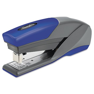 Swingline Optima 25 Reduced Effort Stapler Full Strip 25-Sheet Capacity Gray/Blue 66404