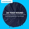 Swimline PCO834 30' Round Above Ground Winter Swimming Cover Includes 3' Overlap, Metallic Grommets, Cable, and Ratchet (Pool Cover Only) - 3 of 4