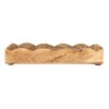 Storied Home Mango Wood Scalloped Tray, Natural - 3 of 4