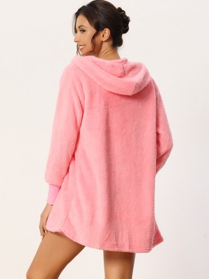 Small Pink Fuzzy Fleece 3-Piece Lounge Set with Crop Top