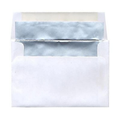 JAM Paper 4.625 x 6.75 Foil Lined Invitation Envelopes w/Silver Matte Foil 332411330