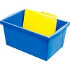 Storex Medium Classroom Storage Bin 16.75" x 11.87" x 8.28" Blue (STX61482U06C) - 4 of 4