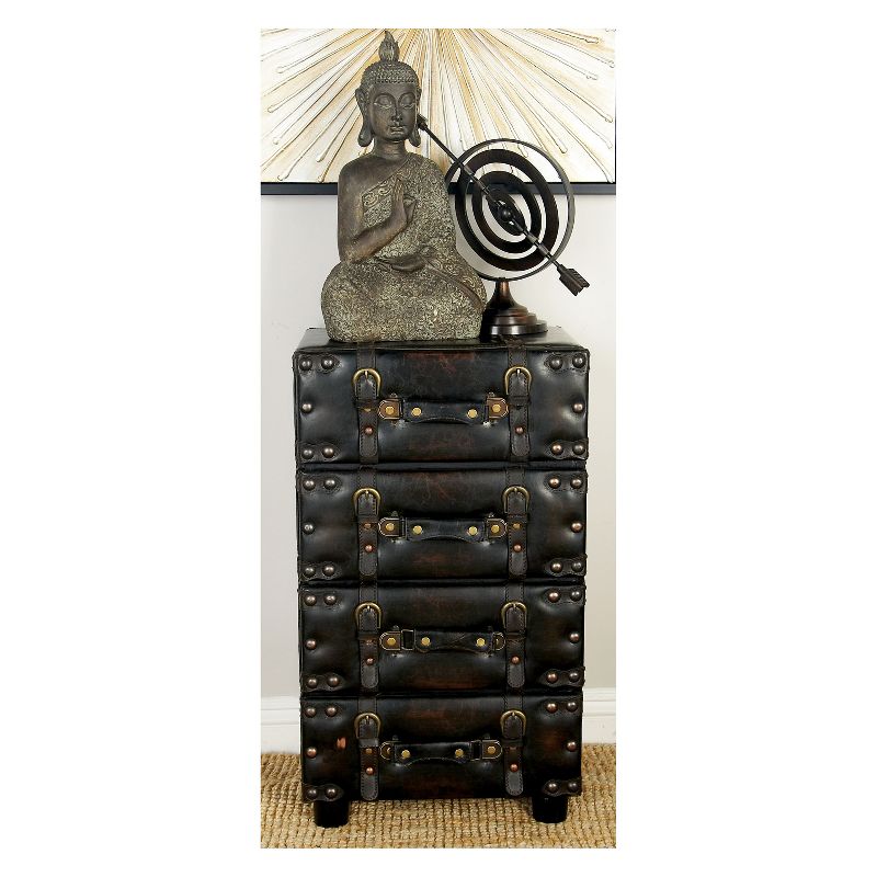 Wood Stacked Side Chest Dark Java - Olivia & May, 3 of 20