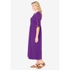 Woman Within Plus Size Crochet Trim Empire Knit Dress - 4 of 4