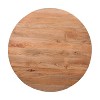 Treasure Trove Accents Gateway Round Dining Table 2 Cartons Natural/Black : Solid Wood, Pedestal Base, Seats 6 - 3 of 4