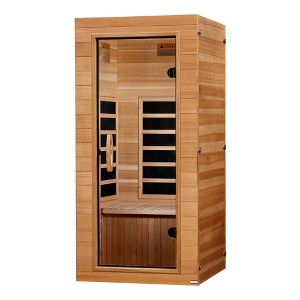 Dynamic Saunas Elite 1 Person Compact Ultra Low EMF FAR Infrared Home Sauna - 1 of 4