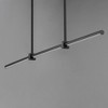 ET2 Lighting Dorian 3 - Light Island Pendant Light in  Black - 3 of 4