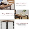 3 Piece Dining Table Set, Dining Table Set for 2, Spiral Table Legs, Industrial Style Kitchen Table Set, for Small Spaces, Kitchen, Apartment - 3 of 4