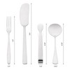 REGALWOVEN Stainless Steel Flatware Set 16 Pcs 4 Sets - 2 of 4