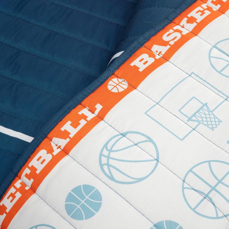 Kids' Basketball Game Reversible Oversized Quilt - Lush Décor, 5 of 9