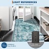 Machine Washable Area Rug - Lightweight Low Pile Chenille Carpet with Non-Slip Backing Boho Print Decorative Rug for Living Room Bedroom Dining Room - 3 of 4