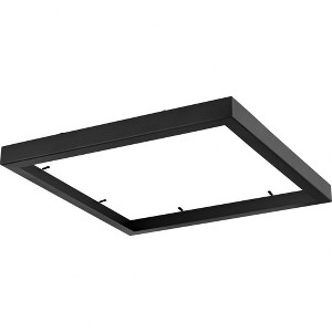 Progress Lighting Everlume 1-Light Edgelit Flush Mount, Black Finish, No Shade - 1 of 2
