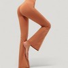 Anna-Kaci Active Women's High Waist Flare Yoga Pants with Seam Detailing - 4 of 4