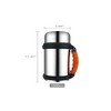 J&V TEXTILES Stainless Steel Water Bottle (51oz 40oz 34oz 25oz) - Keeps Liquids Hot or Cold w/Vacuum Insulation - 4 of 4