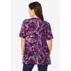 Jessica London Women's Plus Size Stretch Knit Cutout Swing Tunic - 3 of 4