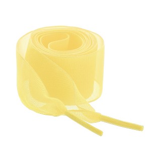 INSPIRE CHIC Wide Flat Snow Yarn Transparent Shoelaces 2 Pairs - 1 of 4