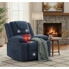 GustoWave Rocking Nursery Recliner Chair,360° Swivel Rock Recliner Chairs Single Sofa with Vibration Massage and Heating for Living Room/Bedroom - 4 of 4