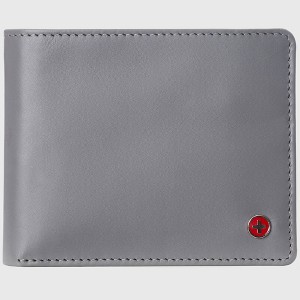 Alpine Swiss Mens Nolan Bifold Commuter Wallet Cowhide Leather RFID Safe Comes in a Gift Box - 1 of 4