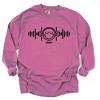 Simply Sage Market S.W.Smiley Headphones Music Garment Dyed Long Sleeve - 2 of 4